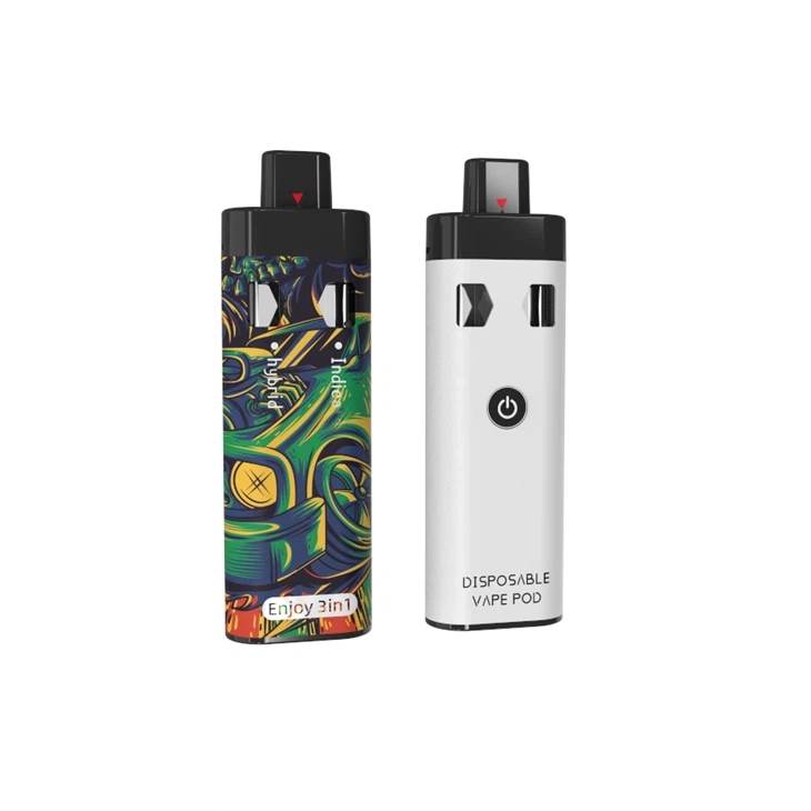 USA Dwukomorowe jednorazowe urządzenie Vape CBD/THC z olejem z konopi indyjskich